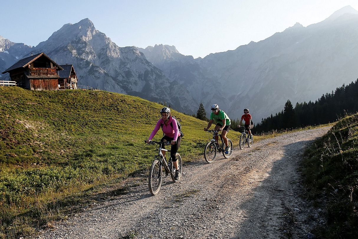 Mountainbiken auf der Walderalm