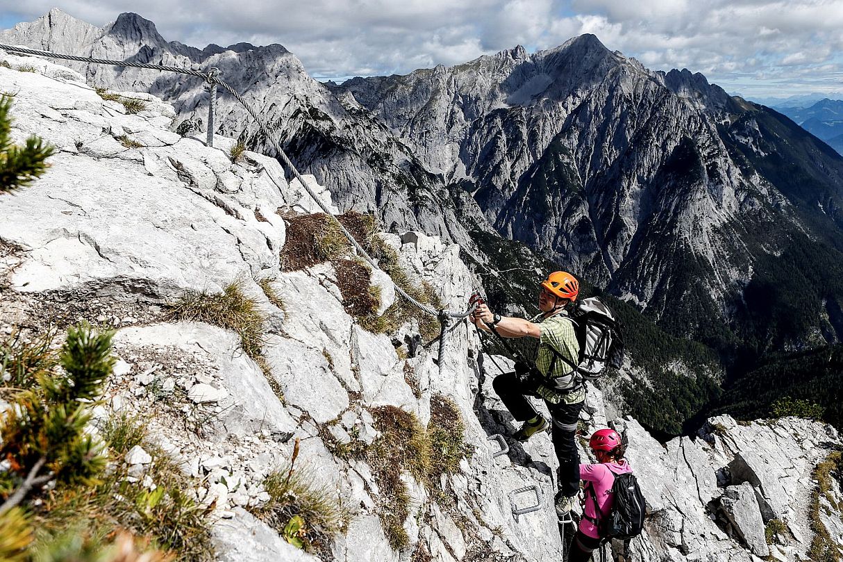 Bergsteigen im Gnadenwald