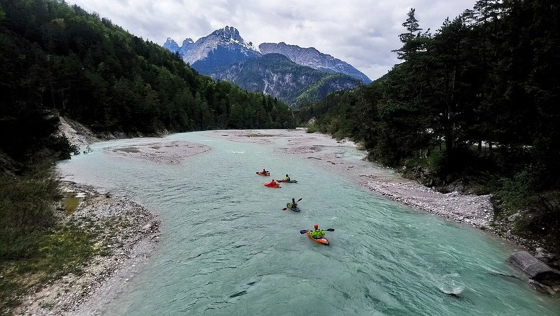 Kayaking Nature Park Karwendel